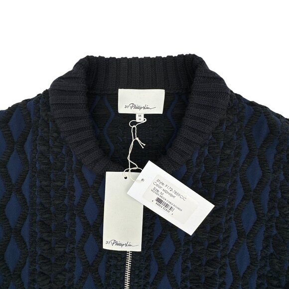 3.1 PHILLIP LIM Woven Mock Cable Bomber M - Picture 5 of 10